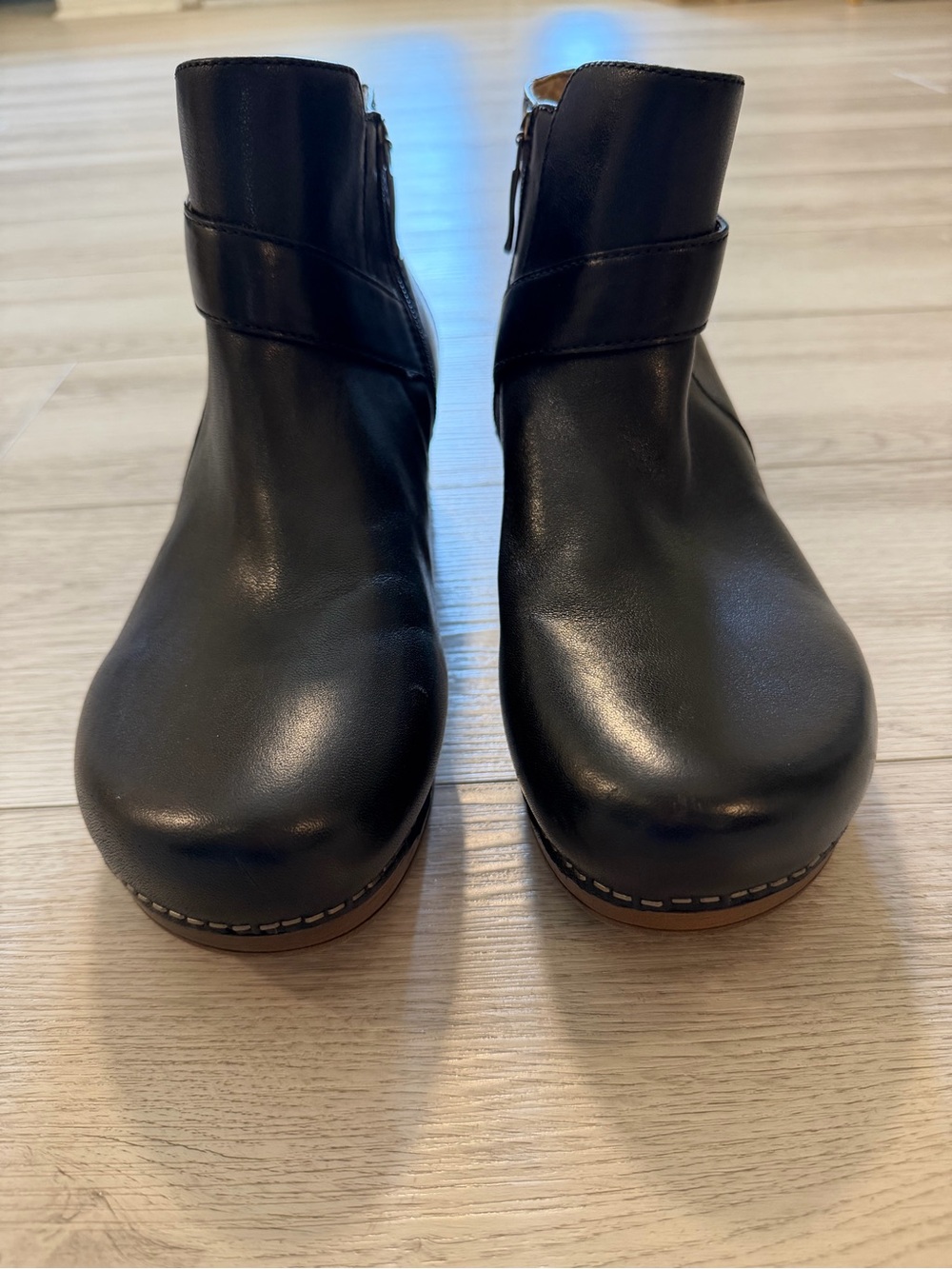 Dansko Ankle Boot 9441-507800 Brennan Leather Black Lagenlook Women’s 12 Sz 42 - Picture 4 of 14